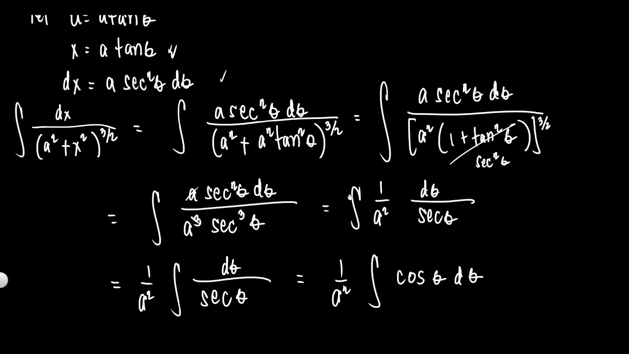 Integration by Trigonometric Substitution