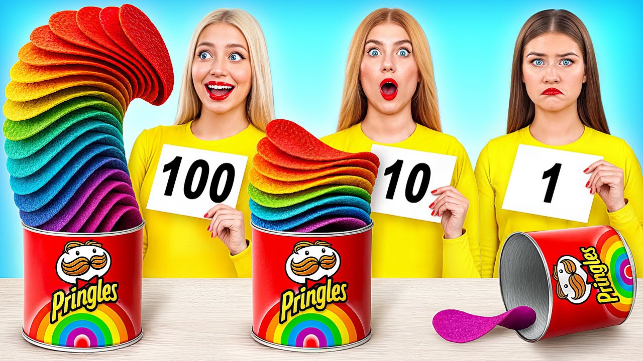 100 Слоев Еды Челлендж | Смешные Рецепты с Едой от Candy DO
