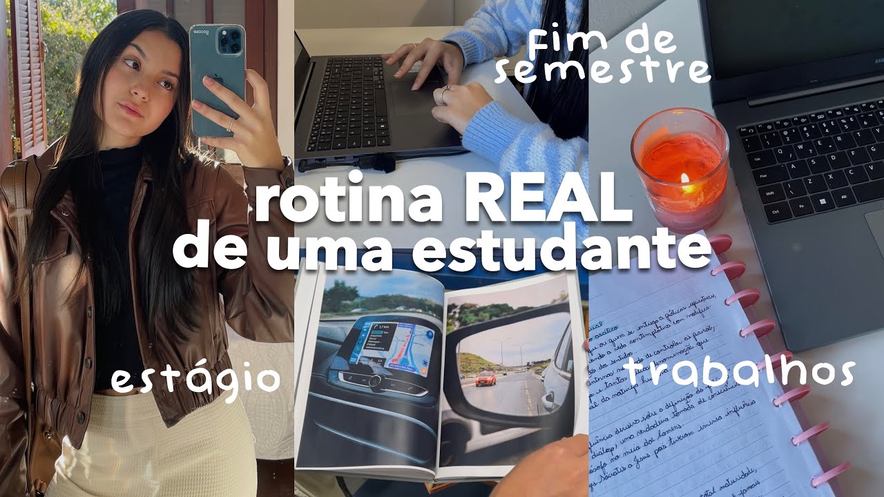 rotina REAL de uma estudante | faculdade, est&aacute;gio & trabalhos&hellip;📆