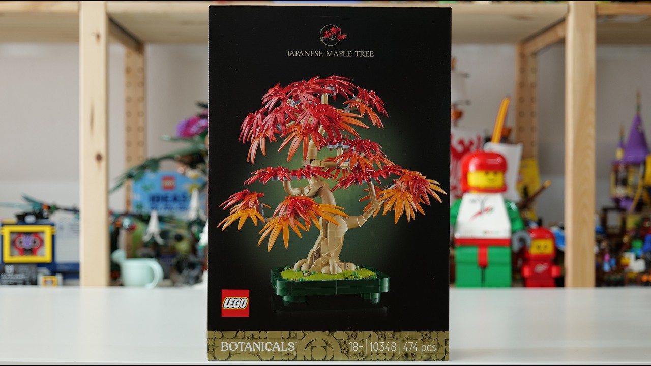 LEGO Botanicals 10348 Japanese Red Maple Bonsai Tree Speed Build