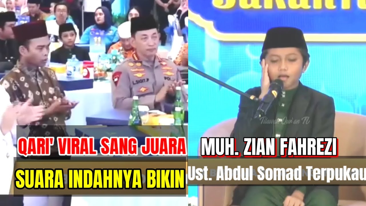TILAWAH SPESIAL M. ZIAN FAHREZI BUKA BERSAMA DI MABES POLRI BARENG UST. ABDUL SOMAD