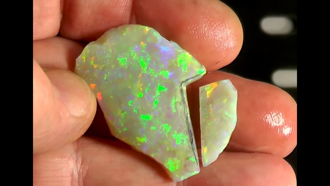 Cutting the Rainbow Shield Opal Part 4