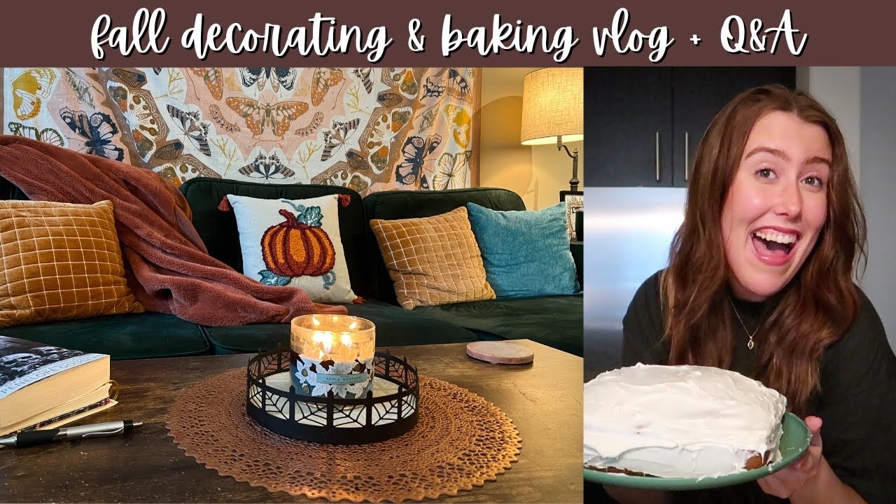 decorating for fall, baking a cake, and answering your questions!