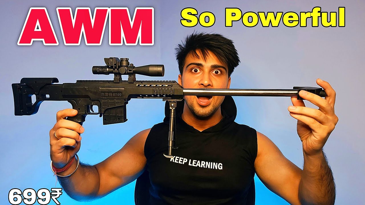 BGMI Game Best Spinner Gun Awm Unboxing And Review In Hindi
