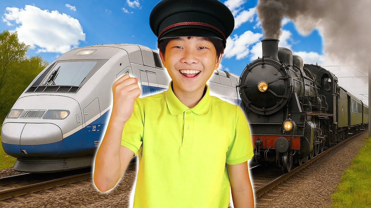 поезд для детей семейный поход музей поездов Yejun's Train Museum Family Trip for Kids