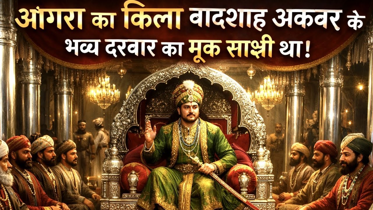 {आगरा का किला|| बादशाह अकबर के|| भव्य दरबार का मूक साक्षी था!!चाँदी जैसे चमकते स्तंभों के बीच मखमली}