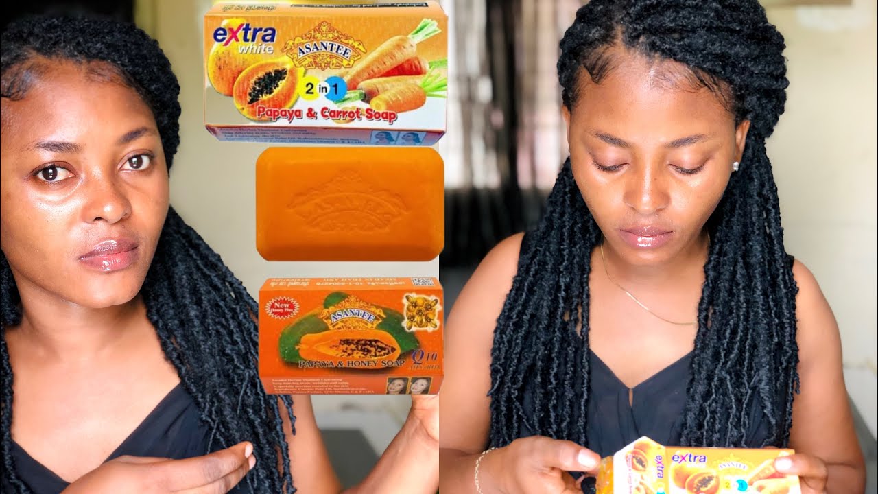 Asantee papaya and honey  Soap /Extra white  2in1 Review.