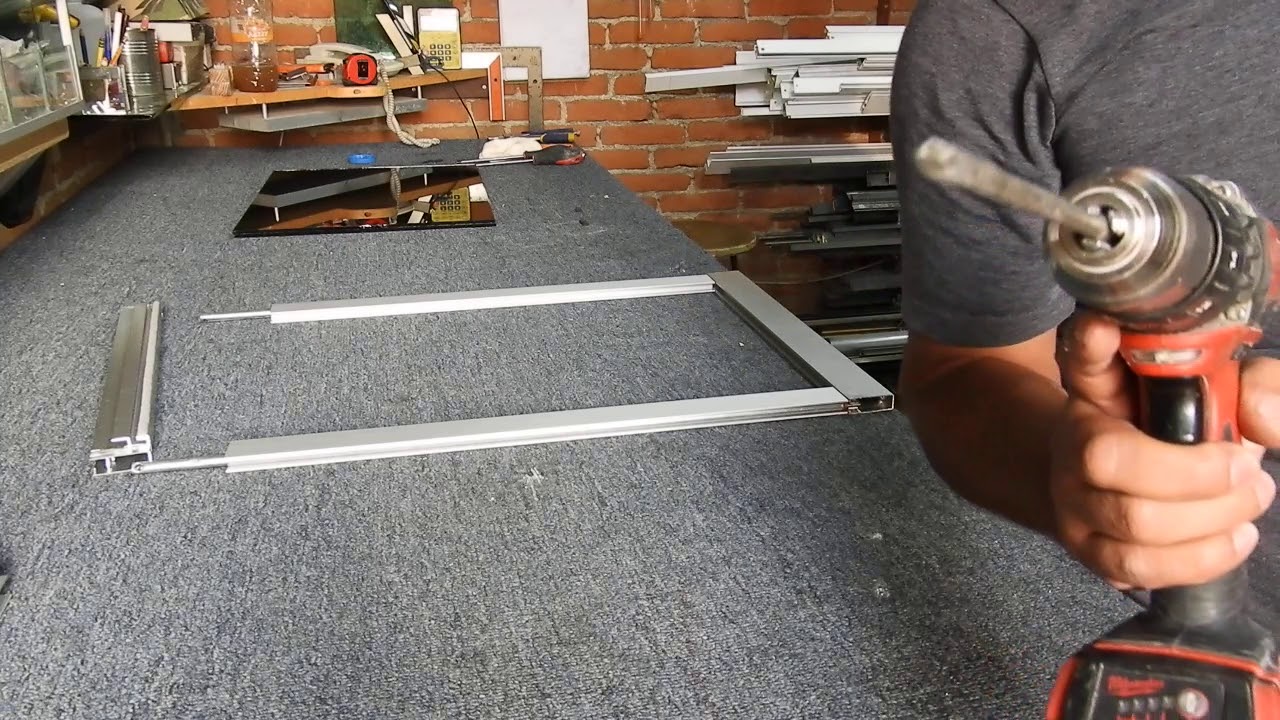 como hacer una ventana guillotina facil,parte 5