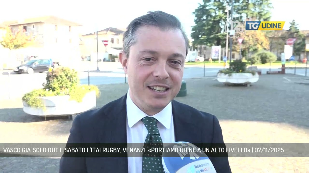 VASCO GIA' SOLD OUT E SABATO L'ITALRUGBY, VENANZI: «PORTIAMO UDINE A UN ALTO LIVELLO» | 07/11/2025