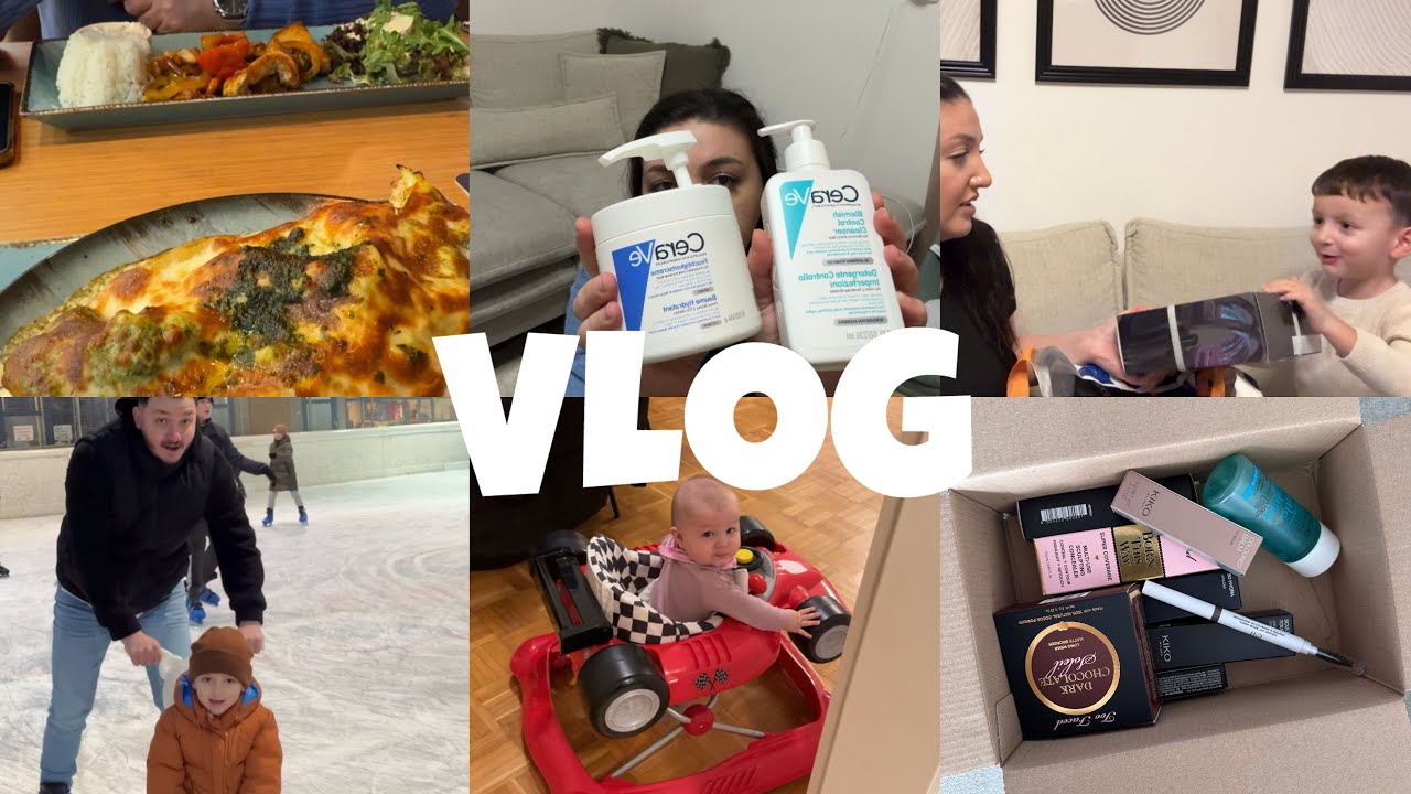 ALIŞVERİŞ GÜNÜMÜZ🛍️, BUZ PATENİ🛼, KIZIMIN İLK EK GIDASI🥕,KARGO AÇILIMI📦, YENİ MAKYAJ ÜRÜNLERİ💄#vlog