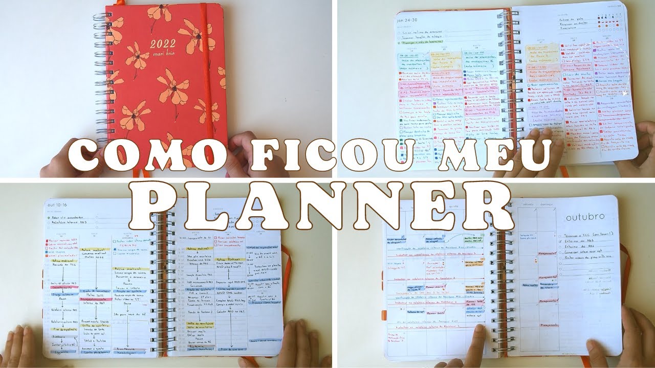 Como ficou o meu planner de 2022 l Tour pelo planner