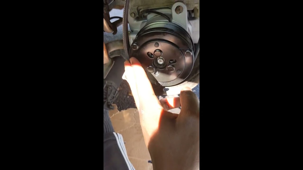 How to replace an AC compressor belt (Mazda 3)