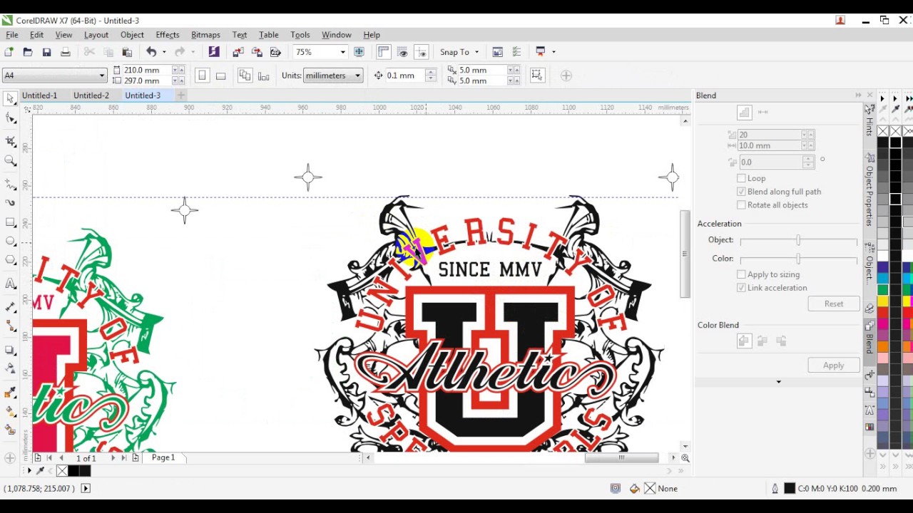 color separation   corel draw art film