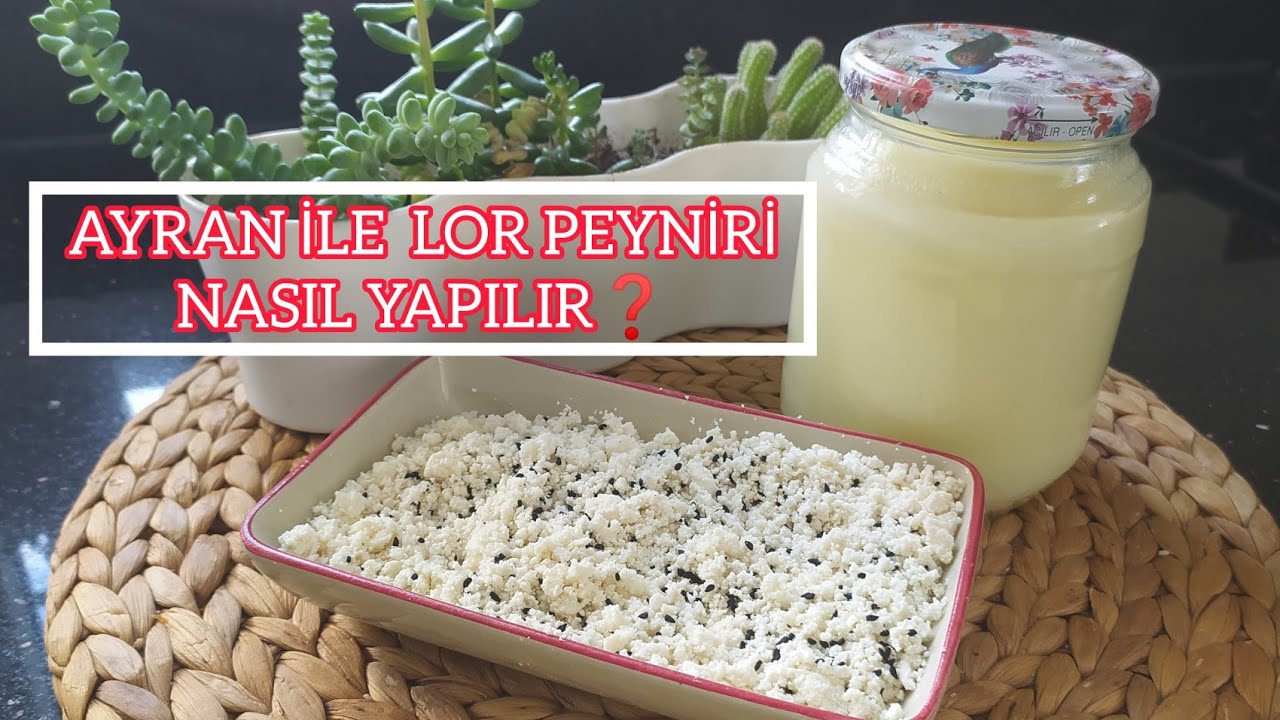 AYRAN İLE LOR PEYNİRİ NASIL YAPILIR❓ KAHVALTIYA, POĞAÇALARA YADA BEBEKLER İÇİN LOR PEYNİRİ TARİFİ 👌💯