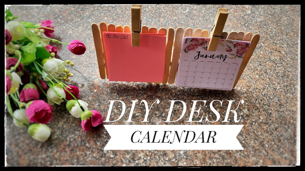 Desk Calendar - How to make DIY Desk Calendar 2021 | New Year Calendar | Handmade Calendar