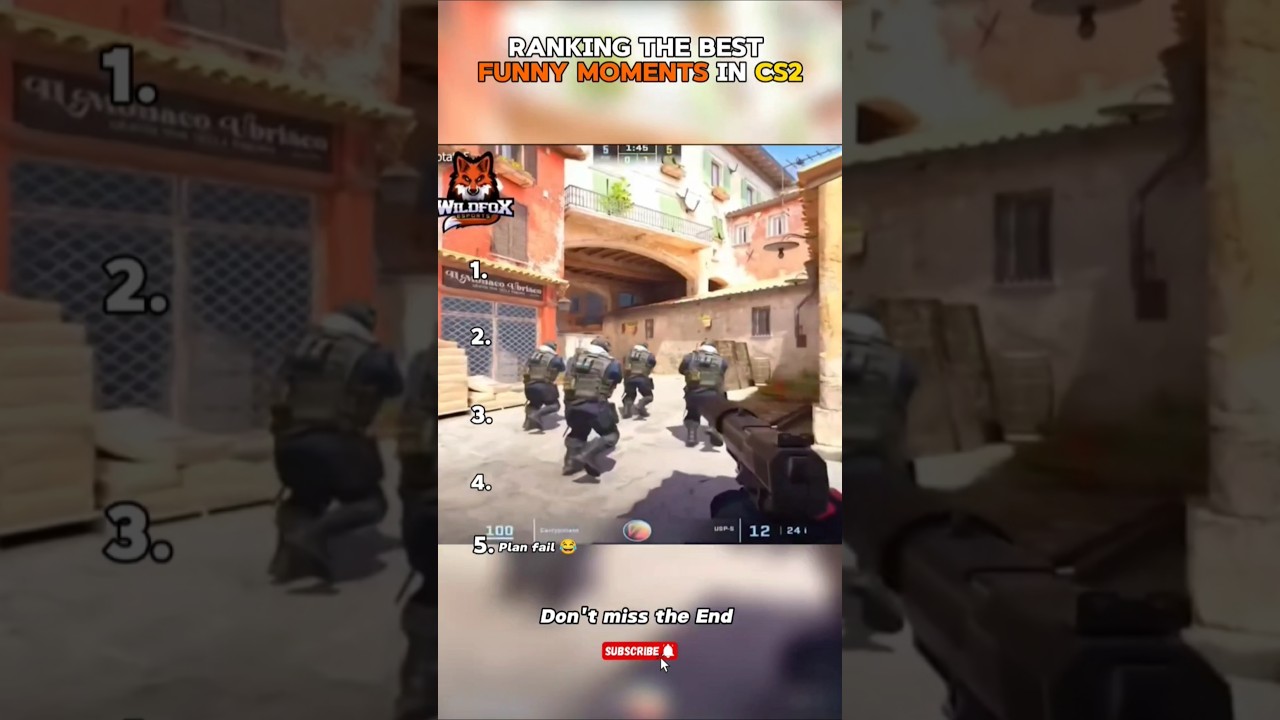 Top 5 best funny Moments in CS2 😂 #cs2 #gaming #cs2memes #funny