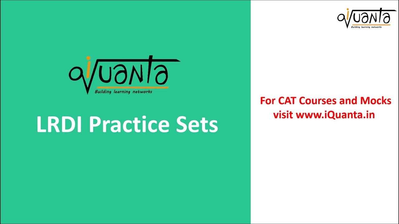 iQuanta SET 15 - The LRDI master || Mixed Venn Type || CAT