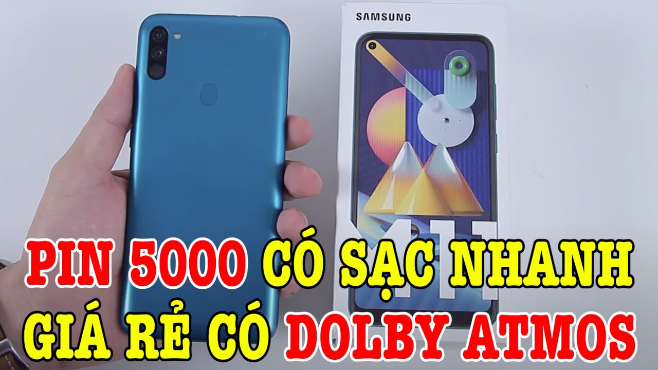 Mở hộp Galaxy M11 điện thoại Pin 5000 rẻ nhất năm nay của Samsung