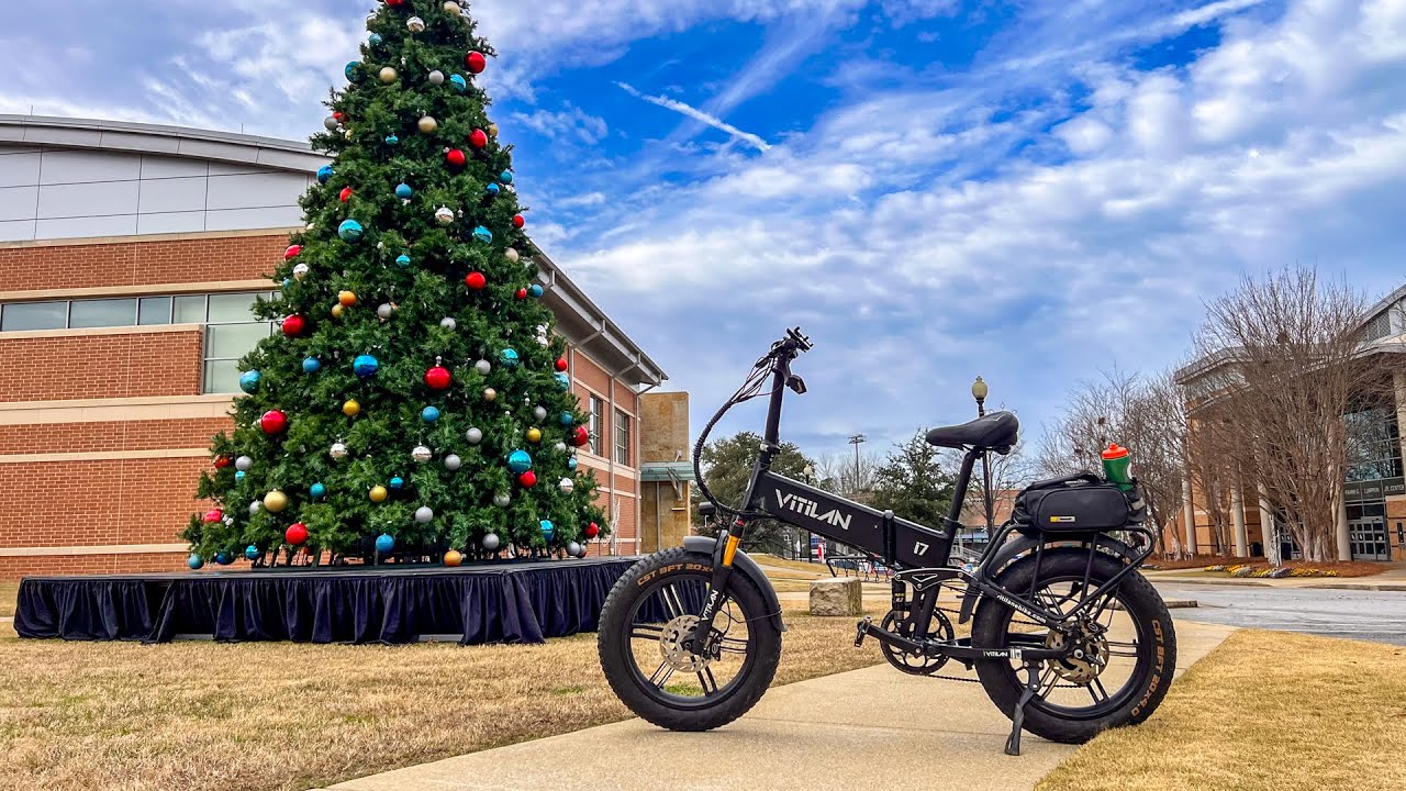 22 Mile Ebike Ride to my studio, Lakebottom, and Columbus State University - Christmas Music Version