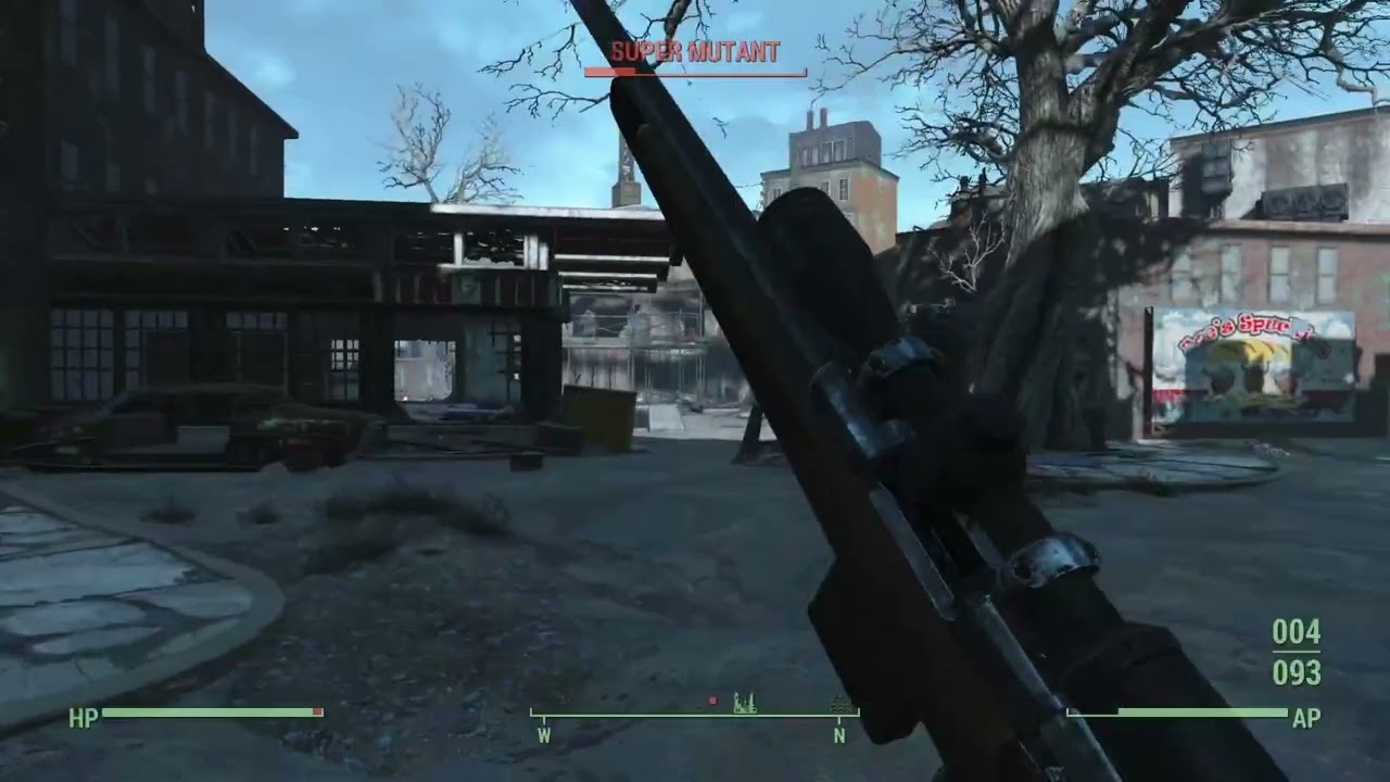 Fallout 4 | Fight with Super Mutants near Diamond City