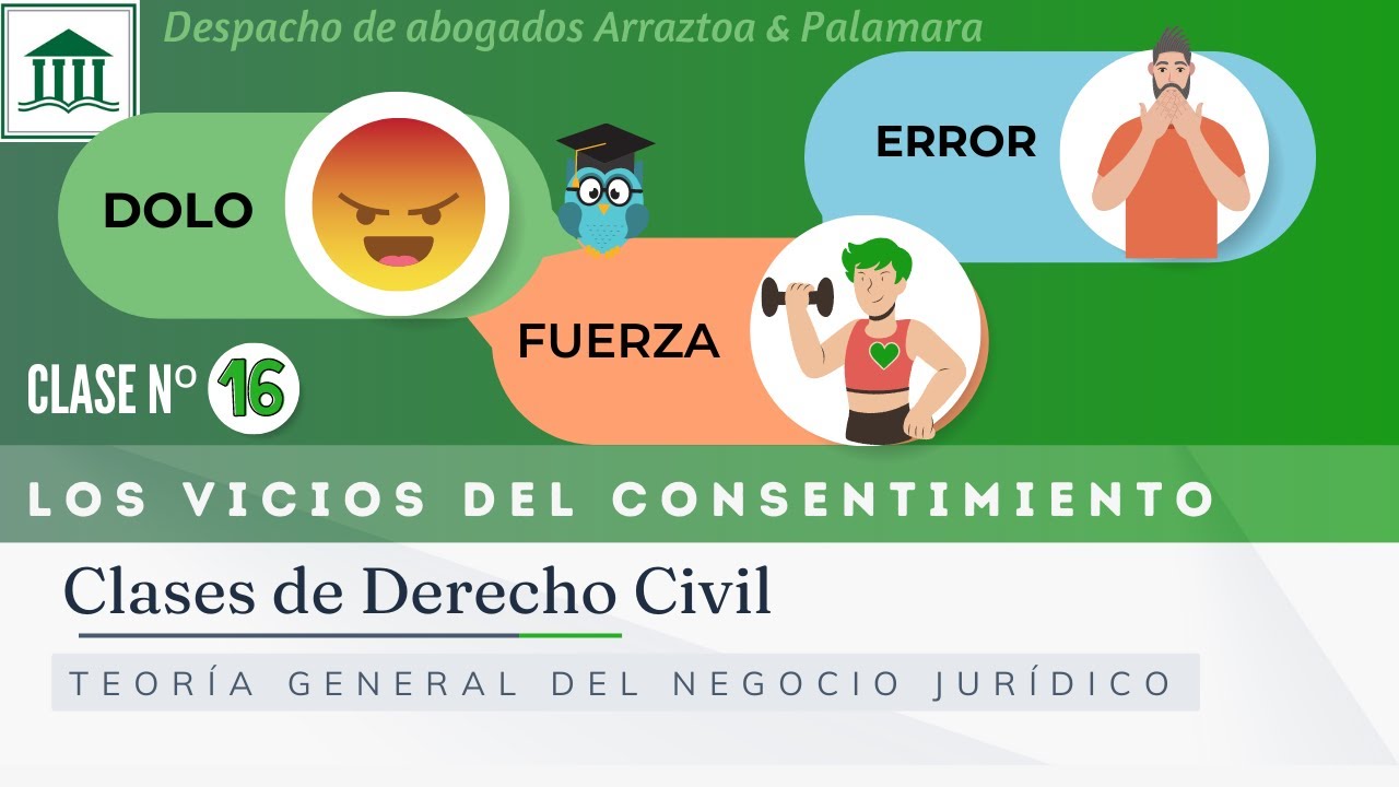 Vicios del consentimiento: error, fuerza y dolo 🏛 Clases de Derecho Civil 🇨🇱