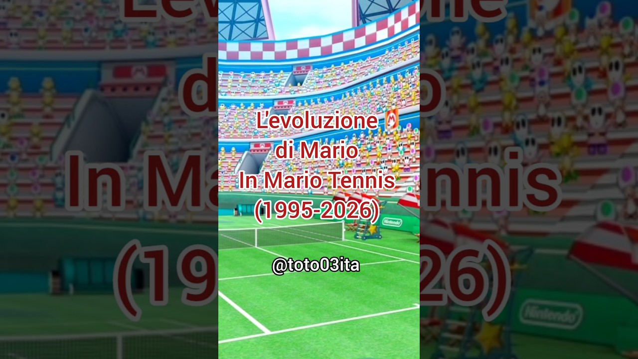 Evolution of Mario in Mario Tennis (1995-2026)