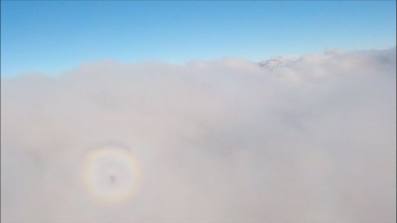 Paramotor above the clouds