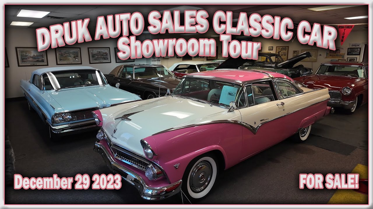 CLASSIC CAR SHOWROOM TOUR Cars FOR SALE - Druk Auto Sales - Classic Car Lot Walk - December 29 2023