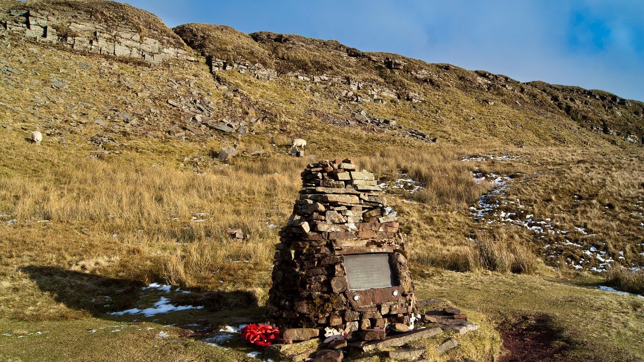 Waun Rydd Wellington Bomber Memorial Brecon Beacons Wales