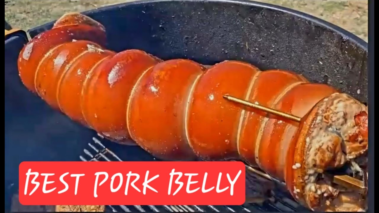 BEST CRISPY LECHON BELLY #crispy #pork #camping #grill