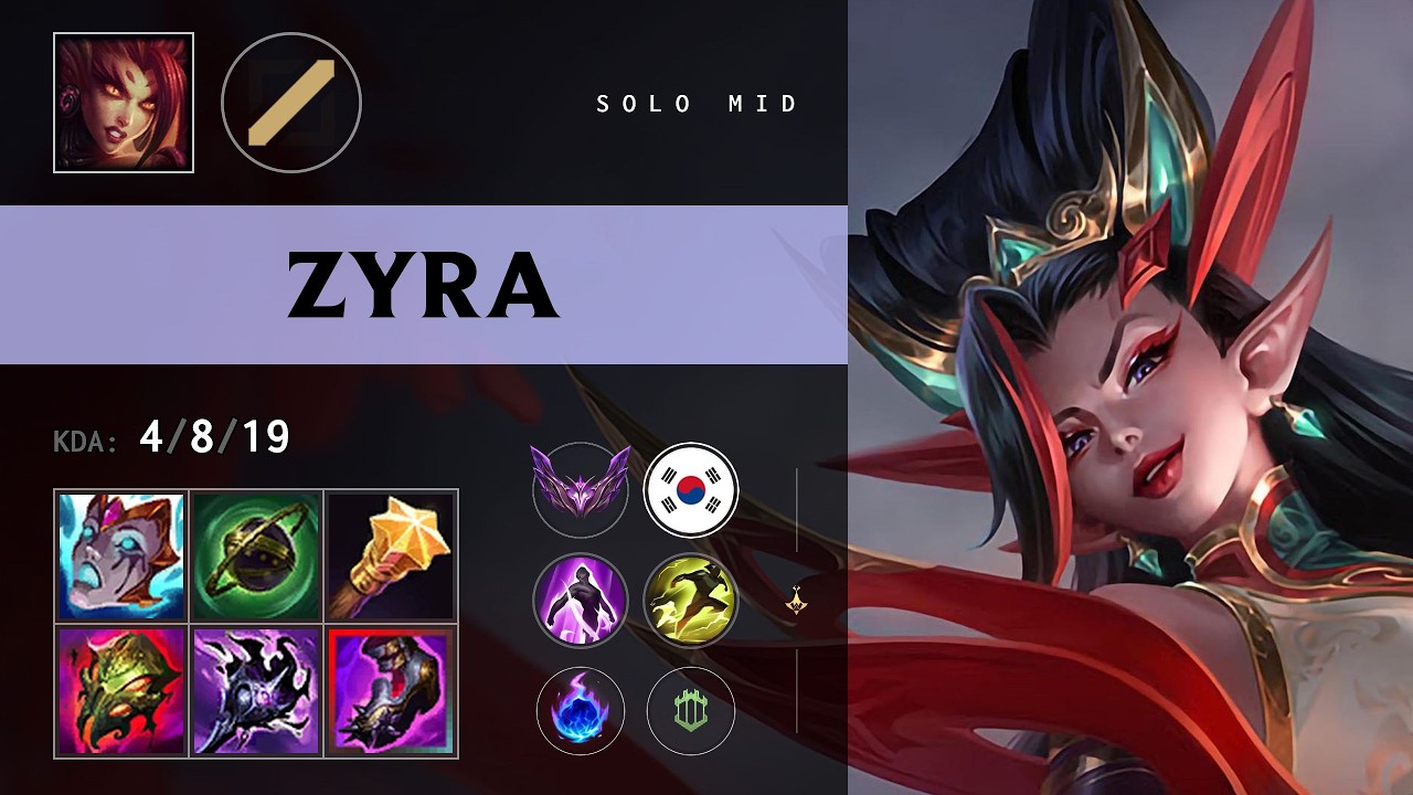 Zyra Mid vs Jayce - KR Master Patch 26.11