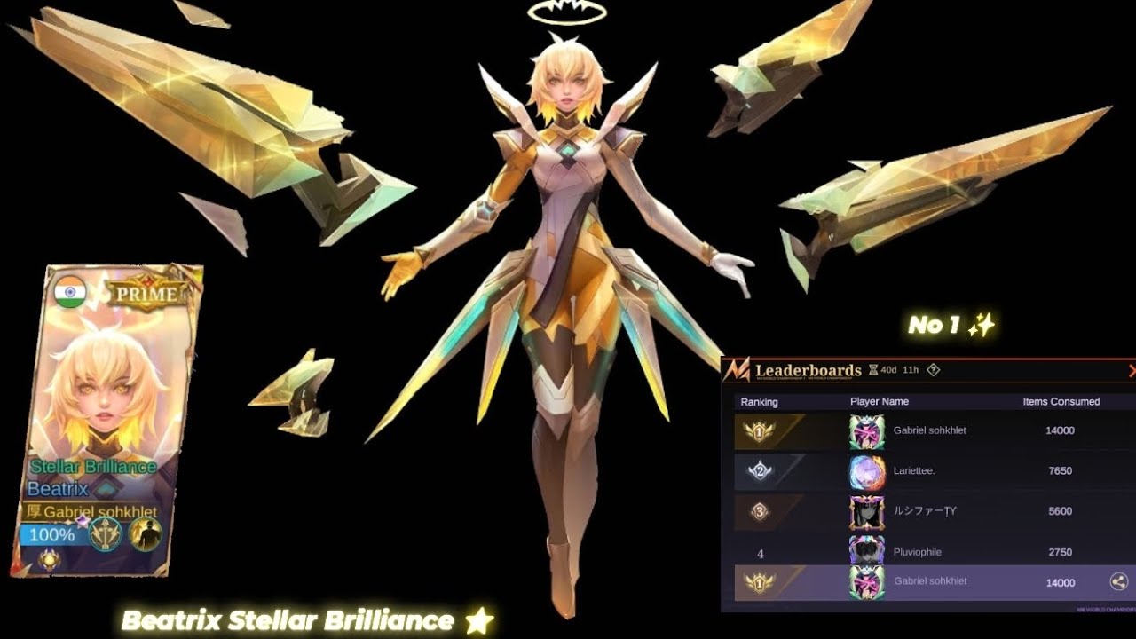 BEATRIX PRIME SKIN  STELLAR BRILLIANCE ✨ !! HOW MUCH  💎💎💎? FREE?? 1k ? 5k ? 10k?
