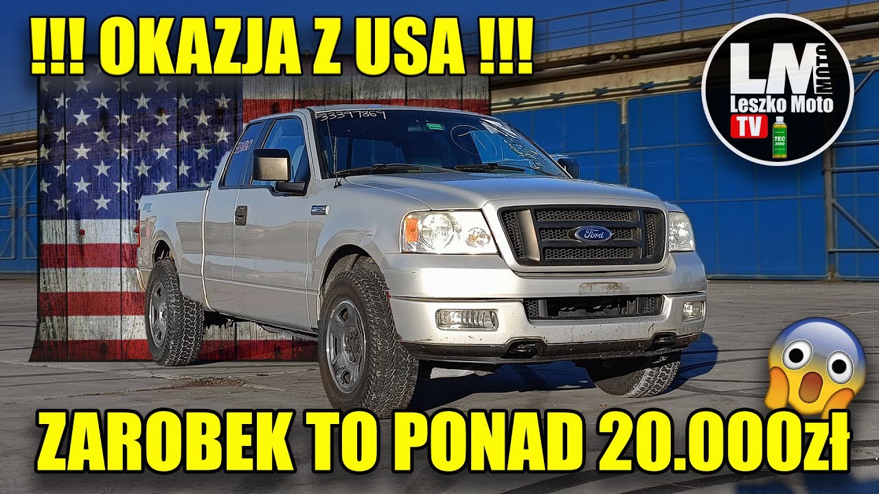 HANDLOWA OKAZJA Z USA FORD F150 V8 ZA GROSZE