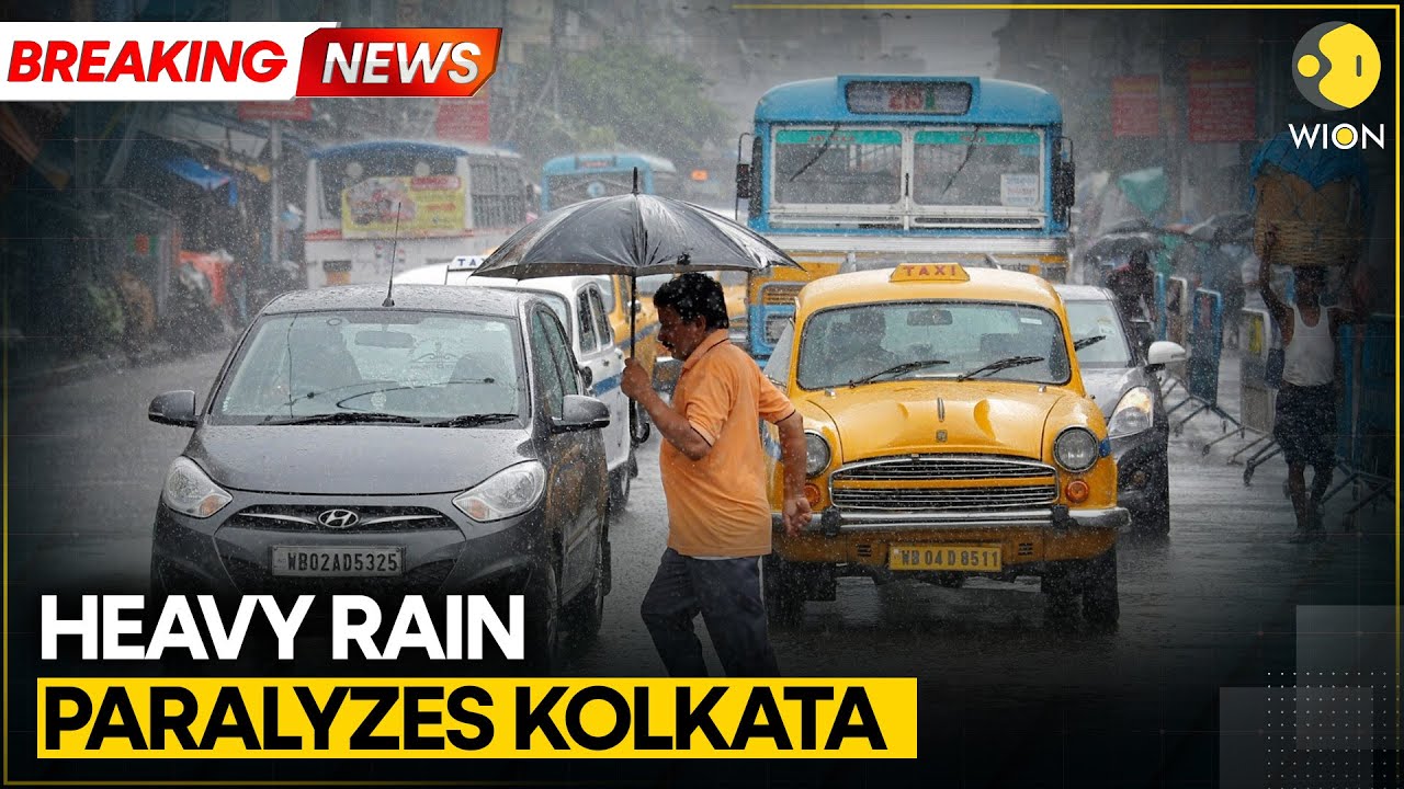 Kolkata Flooded! Heavy Rains Disrupt Roads, Metro & Train Services | Breaking News | WION