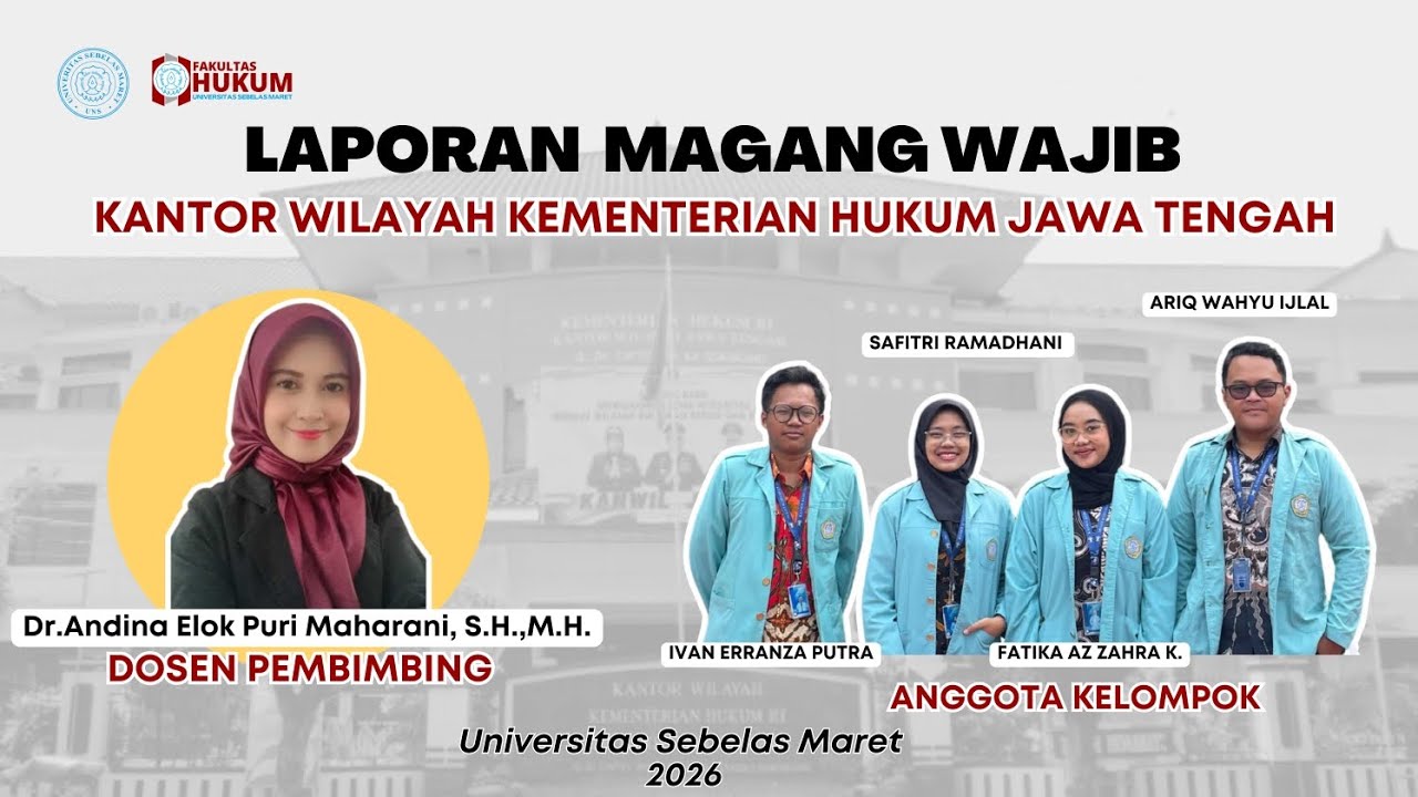 Belajar Langsung di Kanwil Kemenkum Jateng! Ini Pengalaman Magang yang Seru!