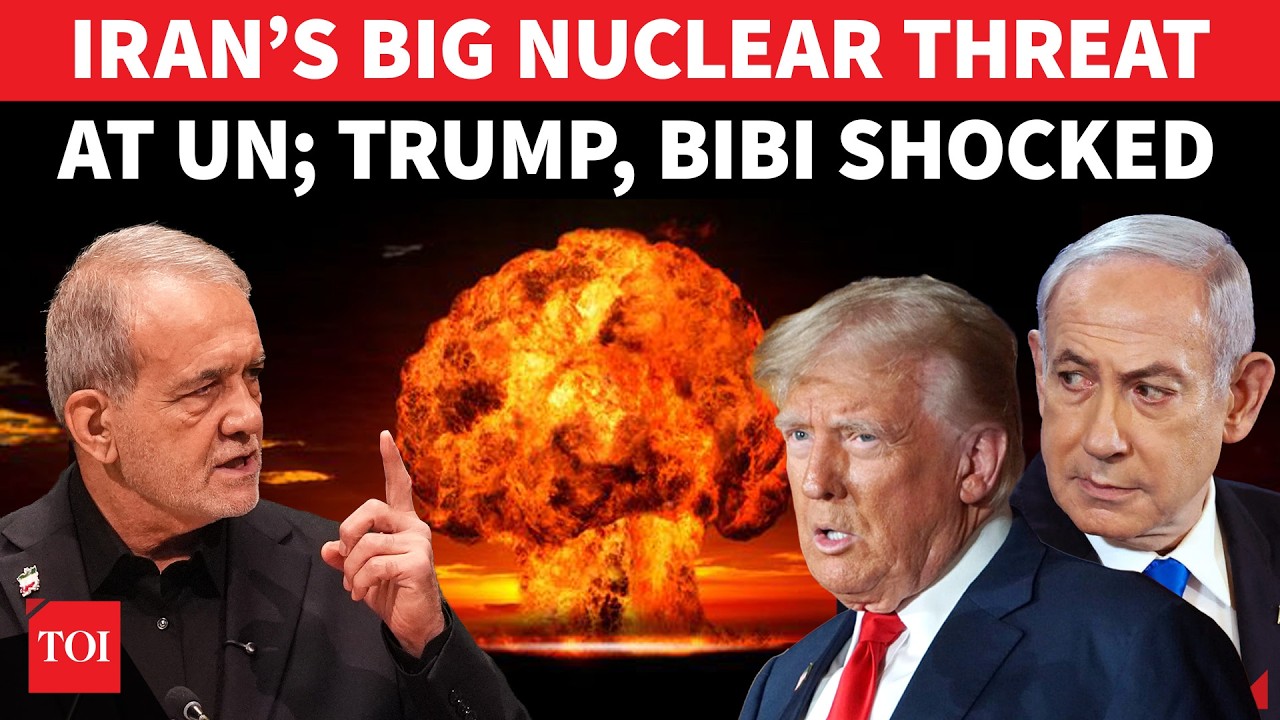 &lsquo;WHY IRAN, NOT ISRAEL?&rsquo;: Pezeshkian Flips NUCLEAR BOMB Threat On Trump; Bibi Warned | UN SHOCKER
