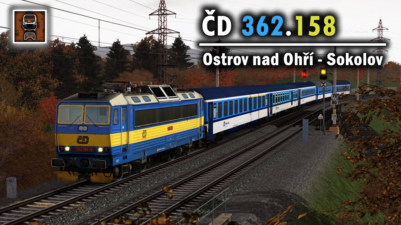 Train Simulator ▪ ČD 362 158 - R 618 Krušnohor || Ostrov nad Ohří → Sokolov || 2K