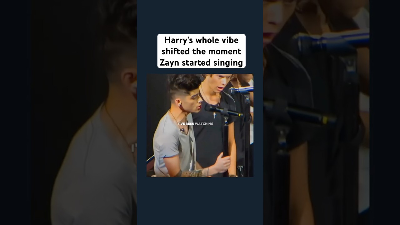 Harry&rsquo;s whole vibe shifted the moment Zayn started singing #harrystyles #onedirection #zarry
