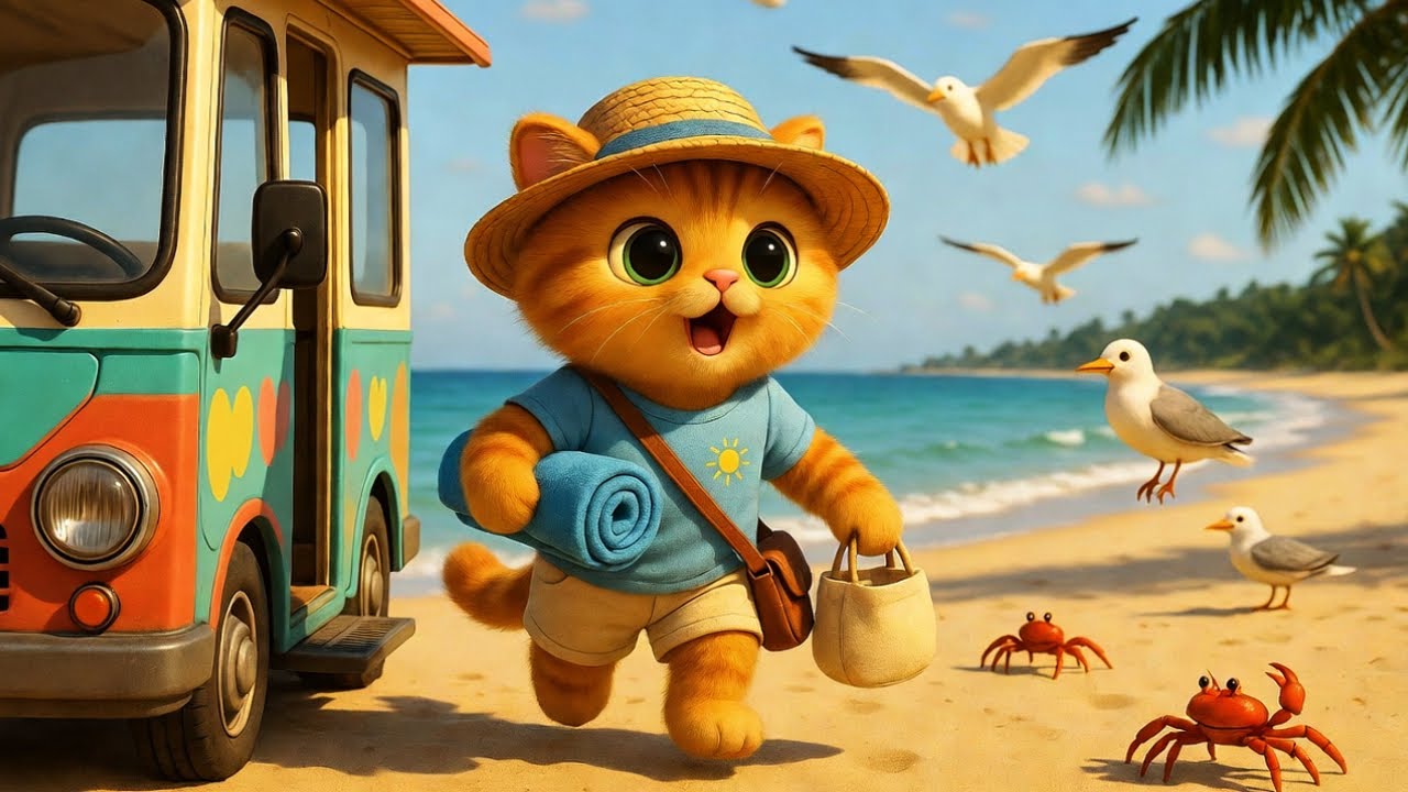 Cat Beach Vacation Day Compilation Full