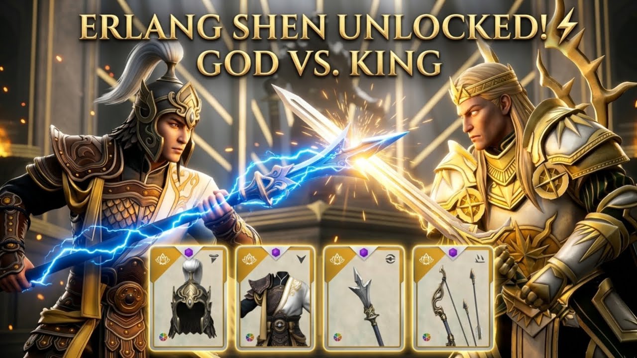 GOD vs KING 🔱 Erlang Shen is FINALLY UNLOCKED! (Shadow Fight 3)