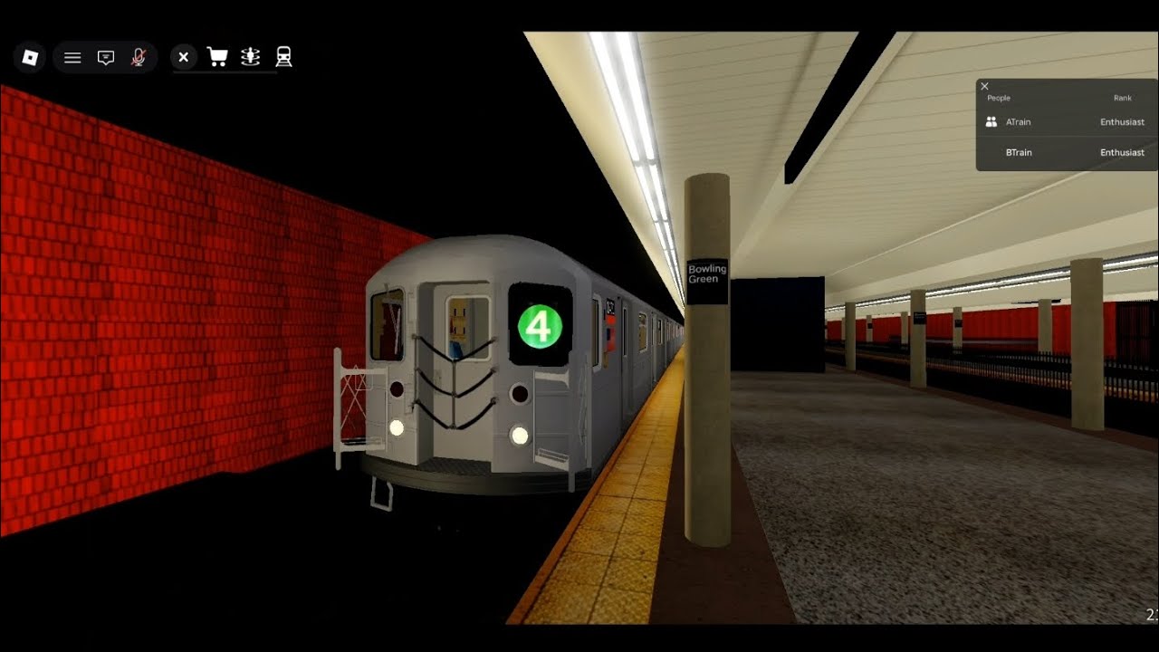 IRT Subway Mainline: R62 (4) Train action