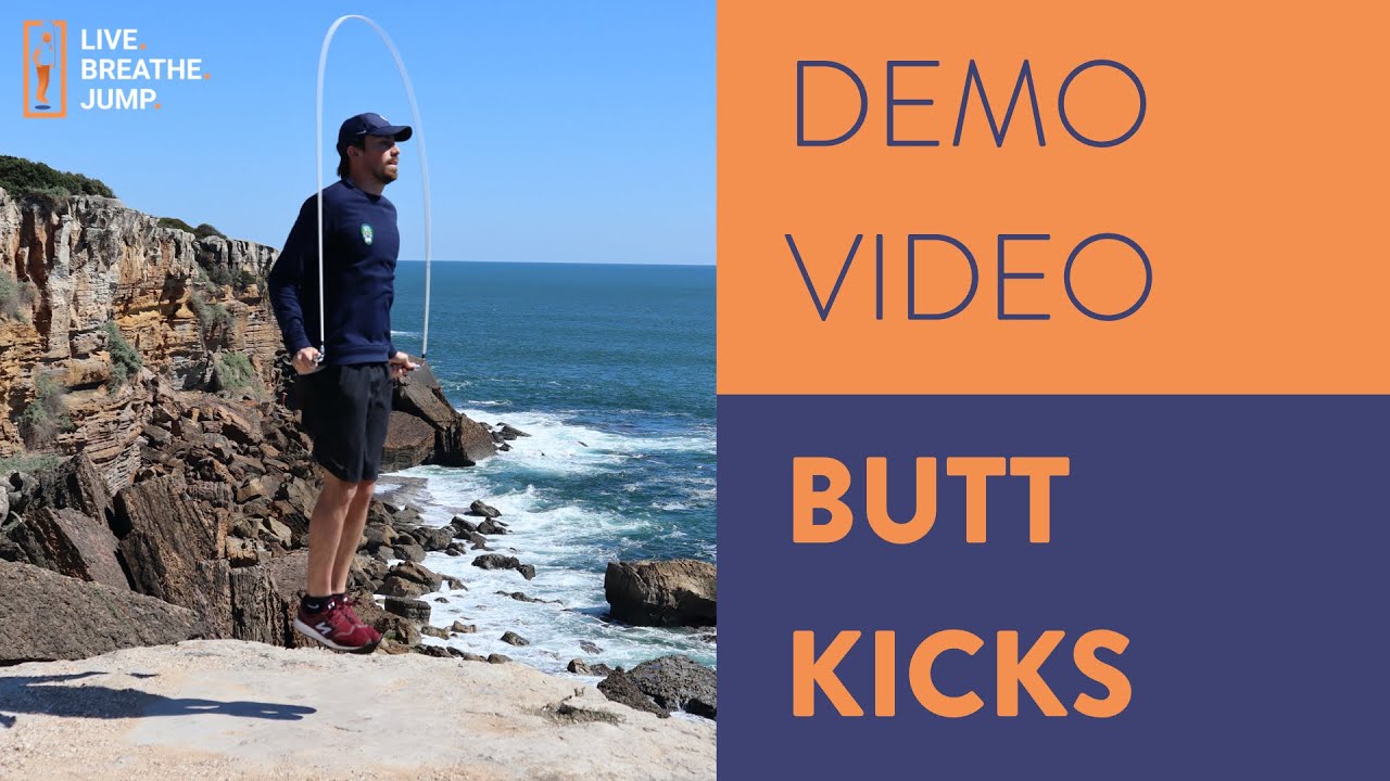 Learn to do the Butt Kicks - Jump Rope Demo