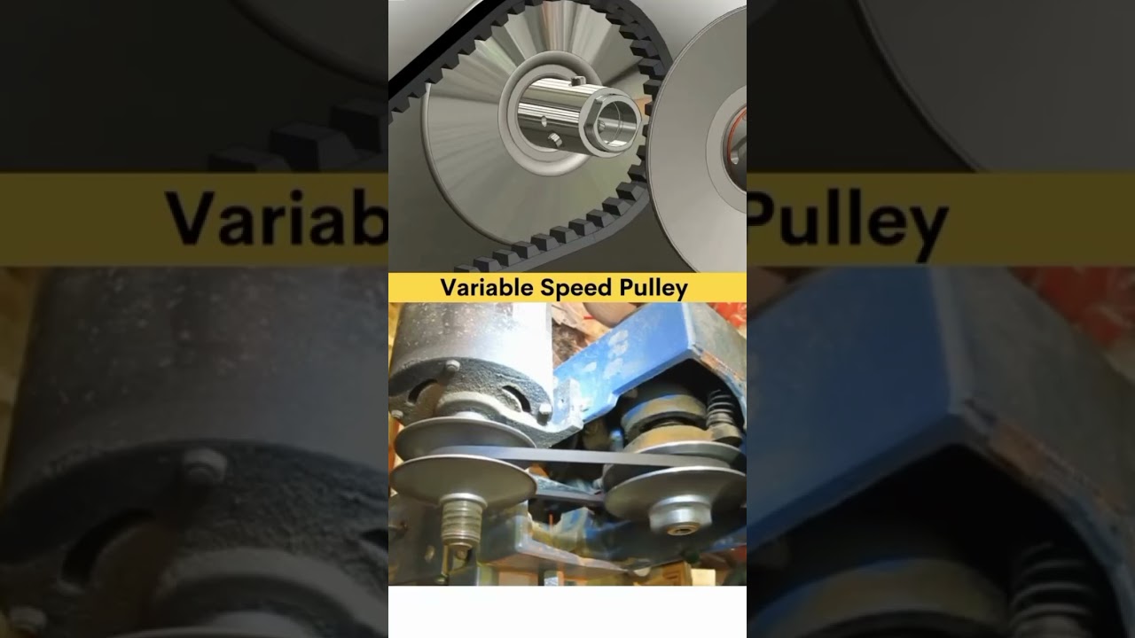 variable speed pulley original 3D speed pulley works ditels#machine