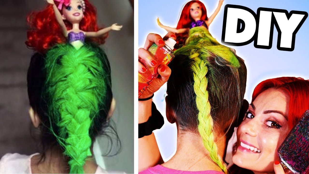 TURNING MY HAIR INTO THE LITTLE MERMAID
