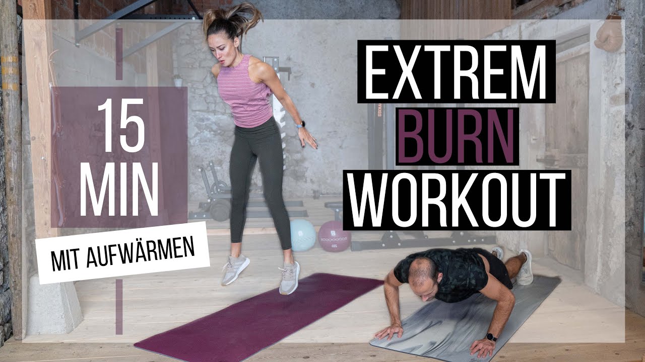 15 Min Burn Workout | HIIT ohne Equipment | Mit Aufwärmen