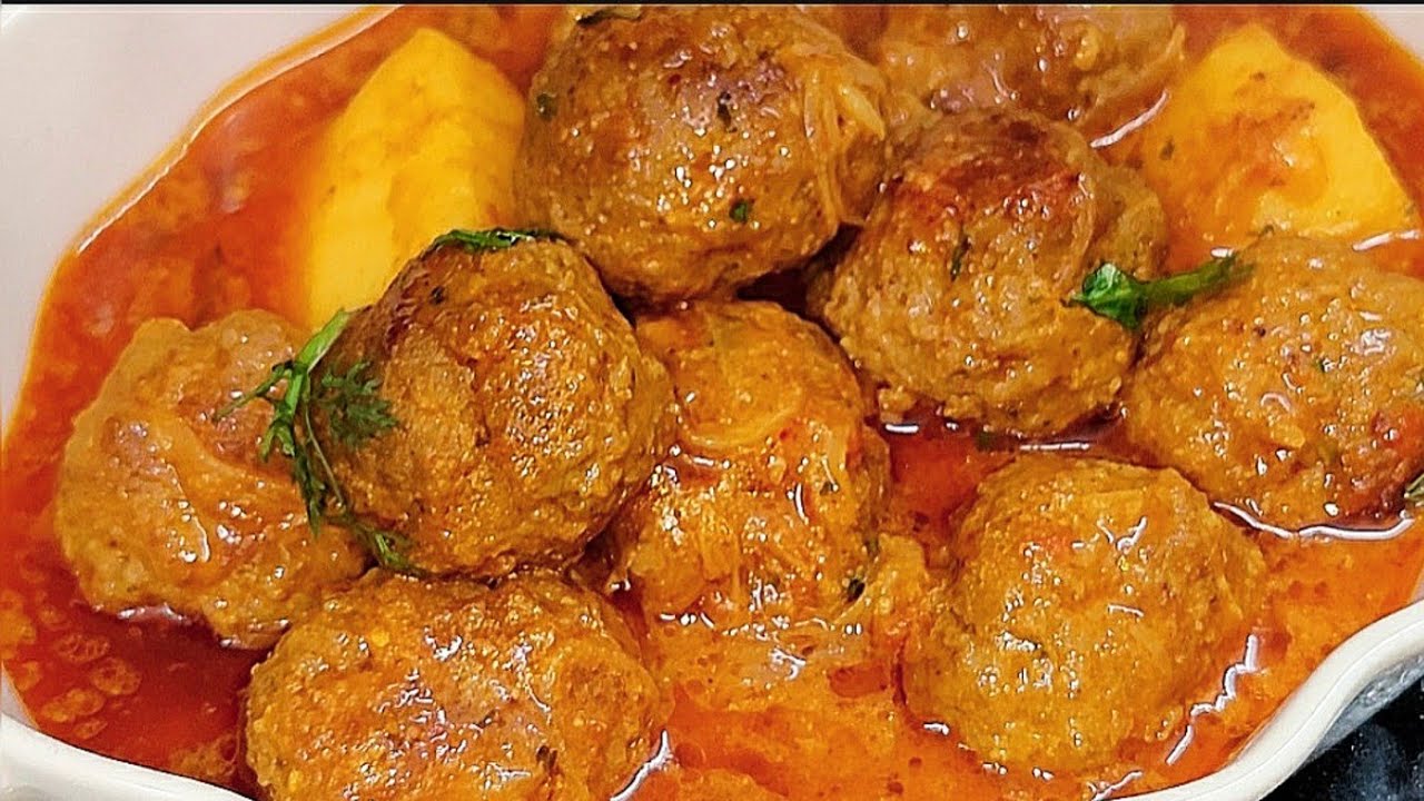 Mutton kofta curry recipe with tips | mutton meat balls | ramzan recipes