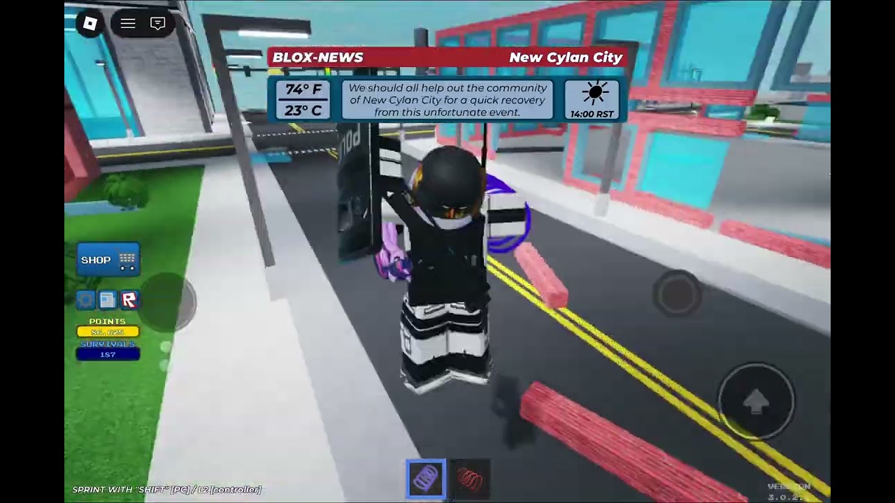 Roblox Disaster Warning Full video Part 1