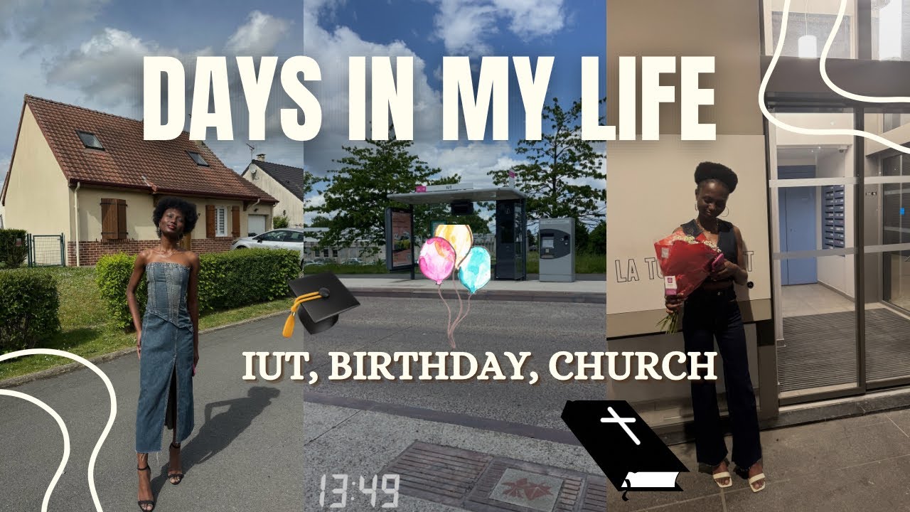 Weekly vlog: Exam à l’IUT + Birthday + église + soutenance