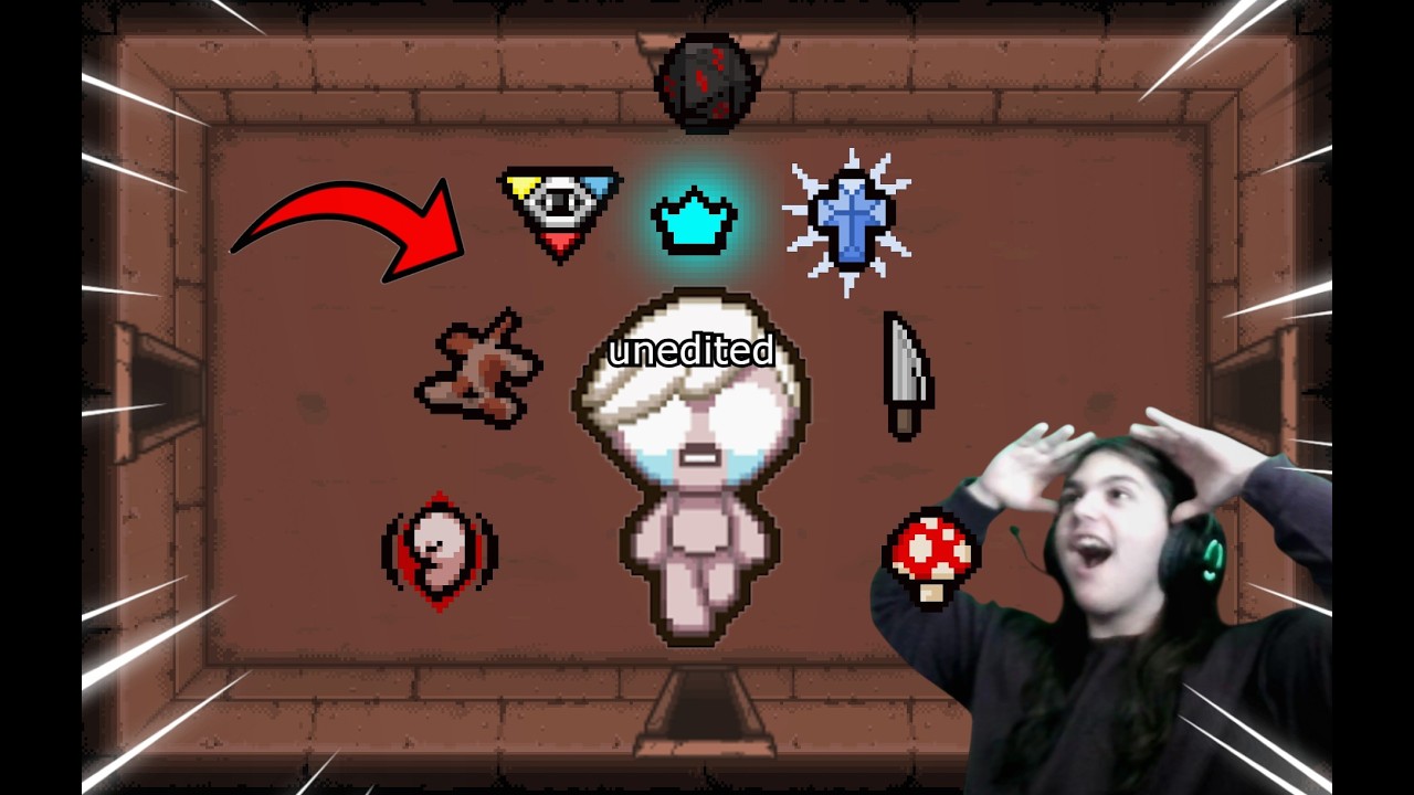 (unedited) Най-нормалният run с Tainted Eden в The Binding of Isaac Repentance+
