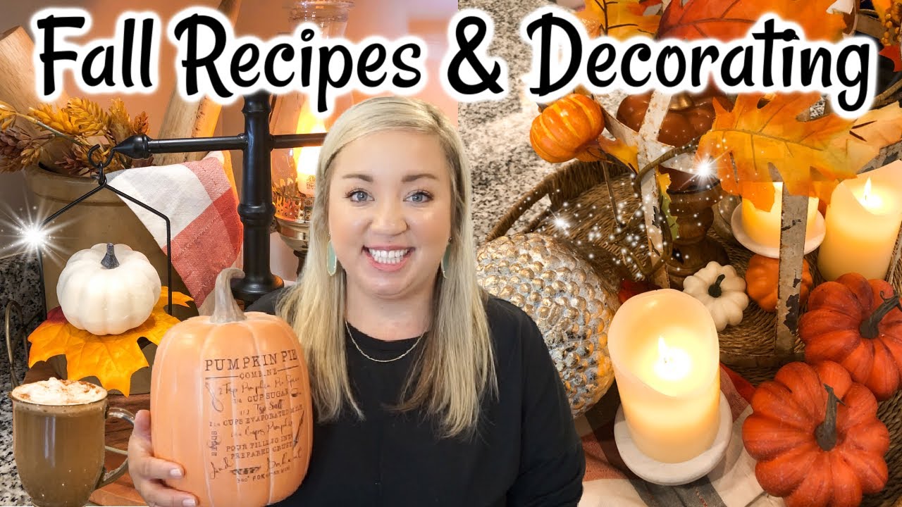 FALL RECIPES AND DECORATING | COZY FALL KITCHEN DECOR | BREAKFAST RECIPES | FALL COFFEE RECIPE